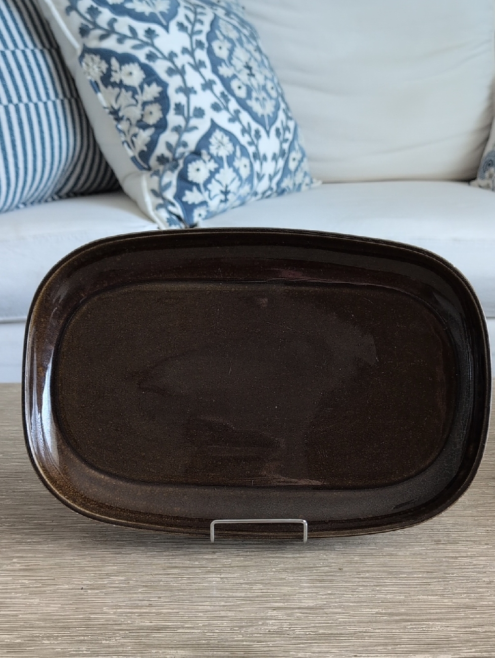 Vintage Russell Wright Brown Platter Tray